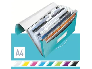 Sorteermap Leitz Wow A4 Pp 6 Vaks Ijsblauw - 2