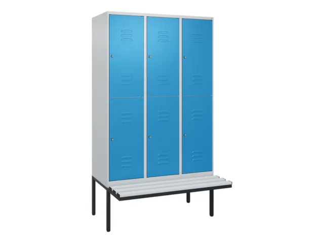 Dubbeldekse dekenkist,HxBxD 2120x1200x815mm,3x2vak.,vak B 400mm