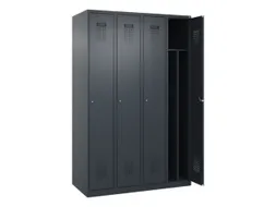 locker voor scheiding van kleding,HxBxD 1850x1200x500mm,4vak