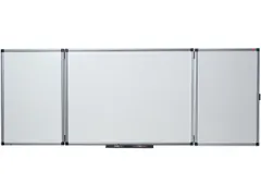 Tableau blanc Triptyque Nobo Prestige rabattable Emaillé 120x90cm