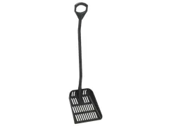 Hygiene 5604-9 uitlekschep zwart lange steel 131cm groot blad