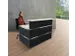 Balie Compleet 1350x 1015mm Recht Front Antraciet Bladen Wit