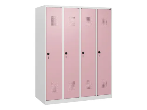 schoollocker,HxBxD 1530x1200x500mm,4vak,vak B 300mm,draaigrendel