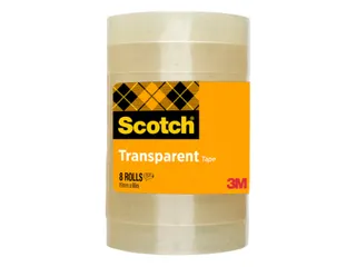 Plakband Scotch 508 19mmx66m transparant 8 rollen - 1