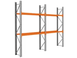 palletstelling,basis+1xaanbouw,HxBxD 3360x3950x750mm,vakl. 3000kg