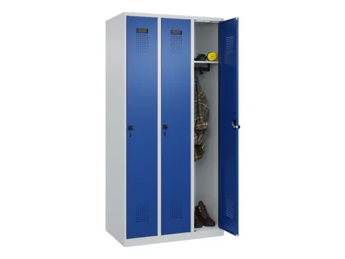 locker,HxBxD 1850x900x500mm,3vak,vak B 300mm,draaigrendel