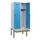 locker met bank,HxBxD 1950x800x815mm,2vak,vak B 400mm,draaigrendel