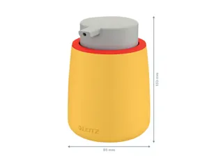 Dispenser Leitz Cosy voor handzeep 300 ml geel - 3