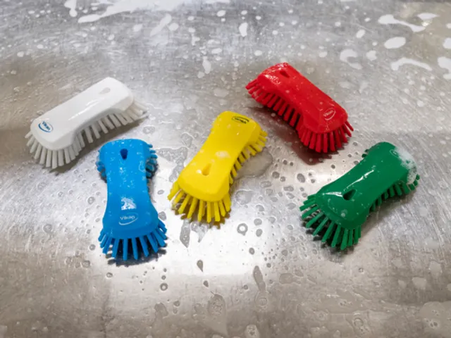 Vikan Hygiene extra grote handborstel extra harde vezels 230mm Wit