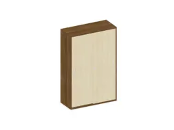 Schuifdeurkast 1540x1000x430mm Romp Noten Decor Front Esdoorn