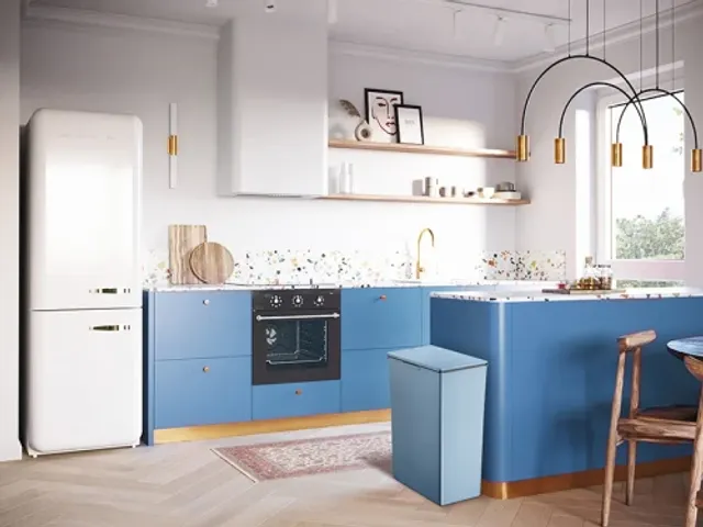 Afvalbak Morandi Touch Bin 40 Liter Blauw