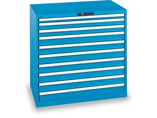 Ladenkast Code 1000x1023x725mm 10laden 200kg Ral5012 - 1