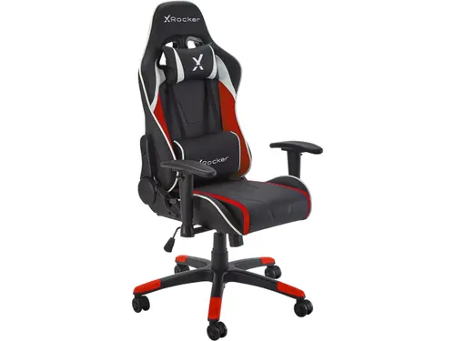 Xrocker Agility Gaming stoel zwart rood tiener PU leer 100kg