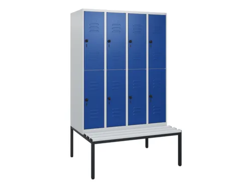 Dubbeldekse dekenkist,HxBxD 1950x1200x815mm,4x2vak.,vak B 300mm