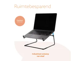Laptopstandaard R-Go Steel Office voor 10-22 inch Zwart - 4