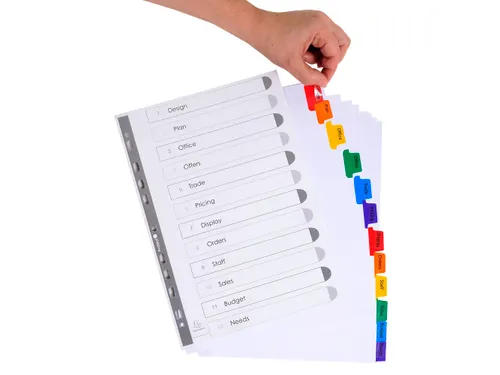 Intercal. Perso.Krea tabs carte bl A4 12P