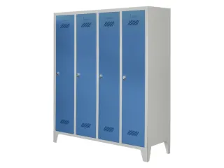 lockerkast v. kinderen,HxBxD 1600x1230x500mm,RAL7035,front RAL5012 - 2