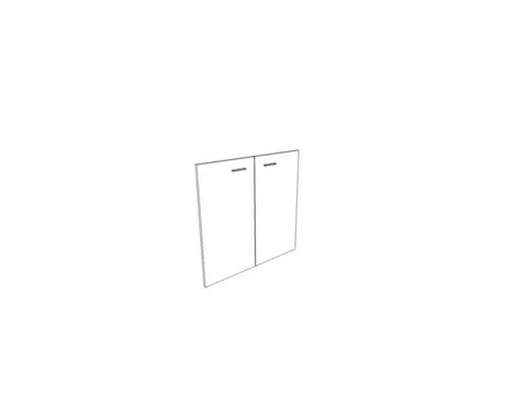dubbele vleugeldeur,v. scheidingswand,2ordnerhoogte,HxB 860x830mm,hout