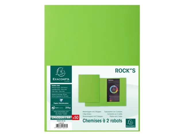 PK 50 mappep ROCK''S 210 2 klep. Groen