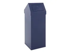 Carro-push Afvalbak Blauw 110 Liter