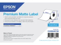Premium Matte Label - Continuous Roll: 203mm x 60m