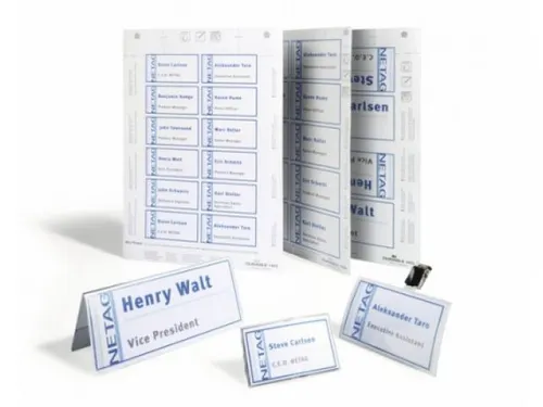 Kaart Durable 1451 Badgemaker Congresspeld 30x60mm