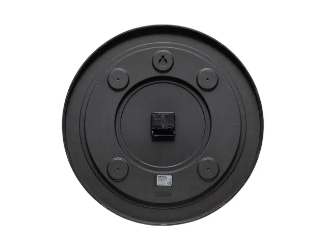 Wandklok MAUL Climb RC Ø47x5.5cm zwart kunststof frame incl.batterij