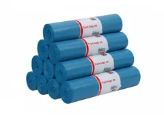 Afvalzak Quantore LDPE T60 120L blauw 70x110cm Voordeelbundel