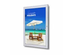 Posterhouder Vergrendelbaar Economy A2 Zilver