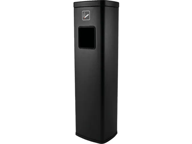 BRASQ Asbak Staand Met afvalbak AT400 Zwart 20 Liter