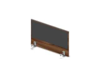 opzetpaneel bureau aanbouw 800mm NP-tiepolo nut BN8010-antraciet - 1