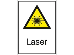 Waarschuwings-Combibord,V. Binnen/Buiten,Laser,Aluminium Gemerkt