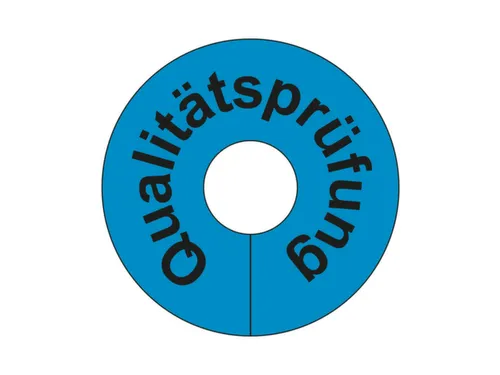 signaalring,v. gaasbox,“Kwaliteitskeuring",v. opsteken,PVC,blauw