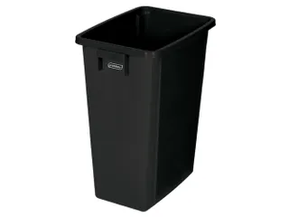 afvalverzamelaar,60l,HxBxD 580x320x460mm,romp PP zwart,gesloten - 1