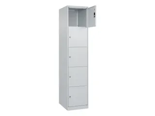 lockerkast,HxBxD 1850x400x500mm,1x5vakken,vak B 400mm,cil.-slot - 1