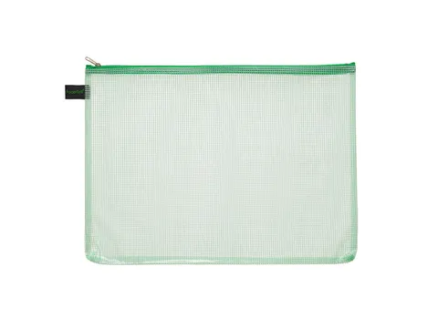 Trousse Foldersys A4 EVA sans PVC vert transparent