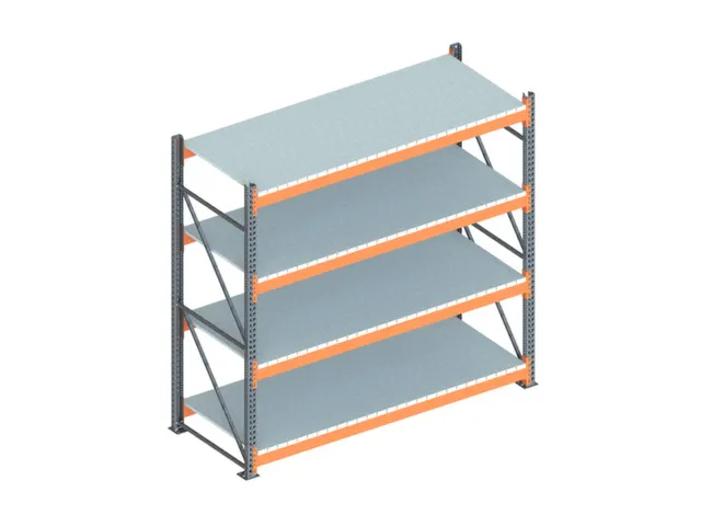 Breedvakstelling Basisveld 2700x2700x1100mm 4 Stalen Legborden 2400kg