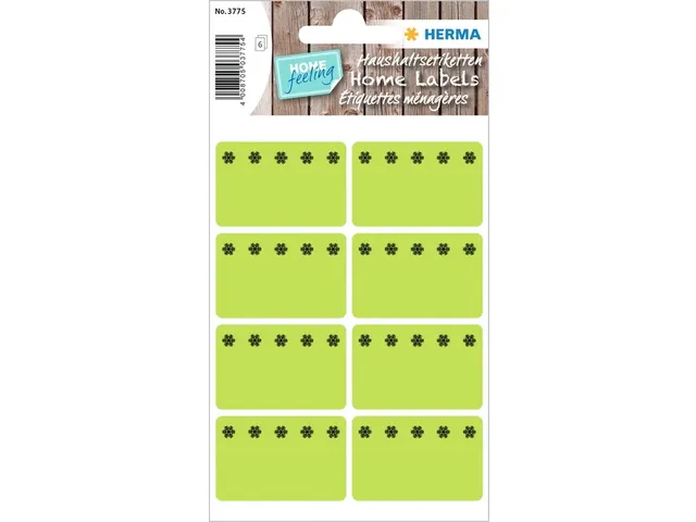 Etiket Herma 3775 26x40mm Diepvries Groen 48 stuks