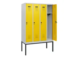 schoollocker,HxBxD 1950x1200x500mm,4vak,vak B 300mm,draaigrendel