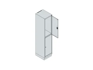 dubbeldekse locker,HxBxD 1950x400x500mm,1x2vak.,vak B 400mm - 5