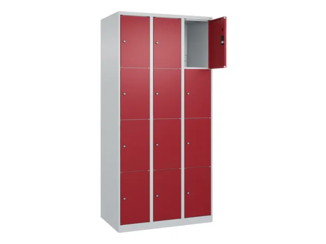 lockerkast,HxBxD 1850x900x500mm,3x4vakken,vak B 300mm,cil.-slot