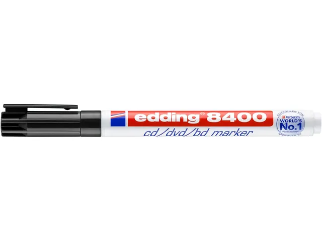 Cd marker edding 8400 rond zwart 0.5-1.0mm