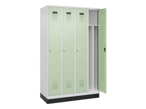 locker voor scheiding van kleding,HxBxD 1950x1200x500mm,4vak