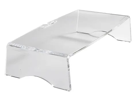 BakkerElkhuizen Monitorverhoger Q-Riser 90 transparant acryl