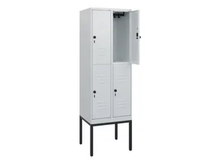dubbeldekse locker,HxBxD 1950x600x500mm,2x2vak.,vak B 300mm - 2