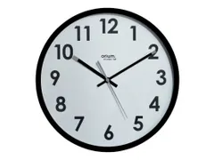 Orium Naturalis horloge murale 31 cm, mouvement silencieux, noir