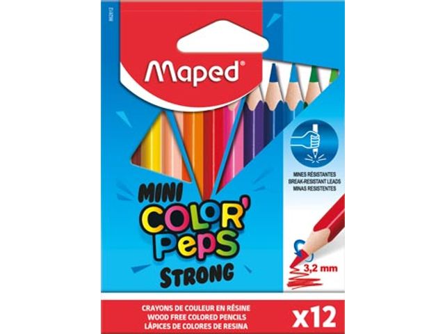 kleurpotlood Color'Peps Mini Strong 12 potloden | KleurpotlodenWinkel.nl