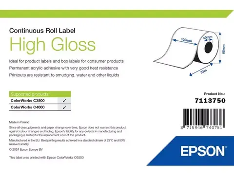 Epson High Gloss Label 7113750 102mmx33m