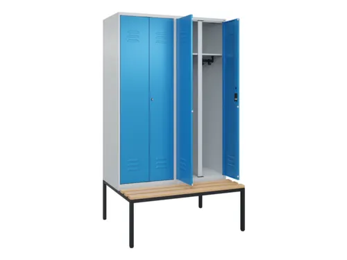 locker voor scheiding van kleding,HxBxD 2120x1200x815mm,4vak