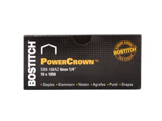 Nieten Bostitch B8 staal SB8 6mm gebogen rug 1050 stuks - 2